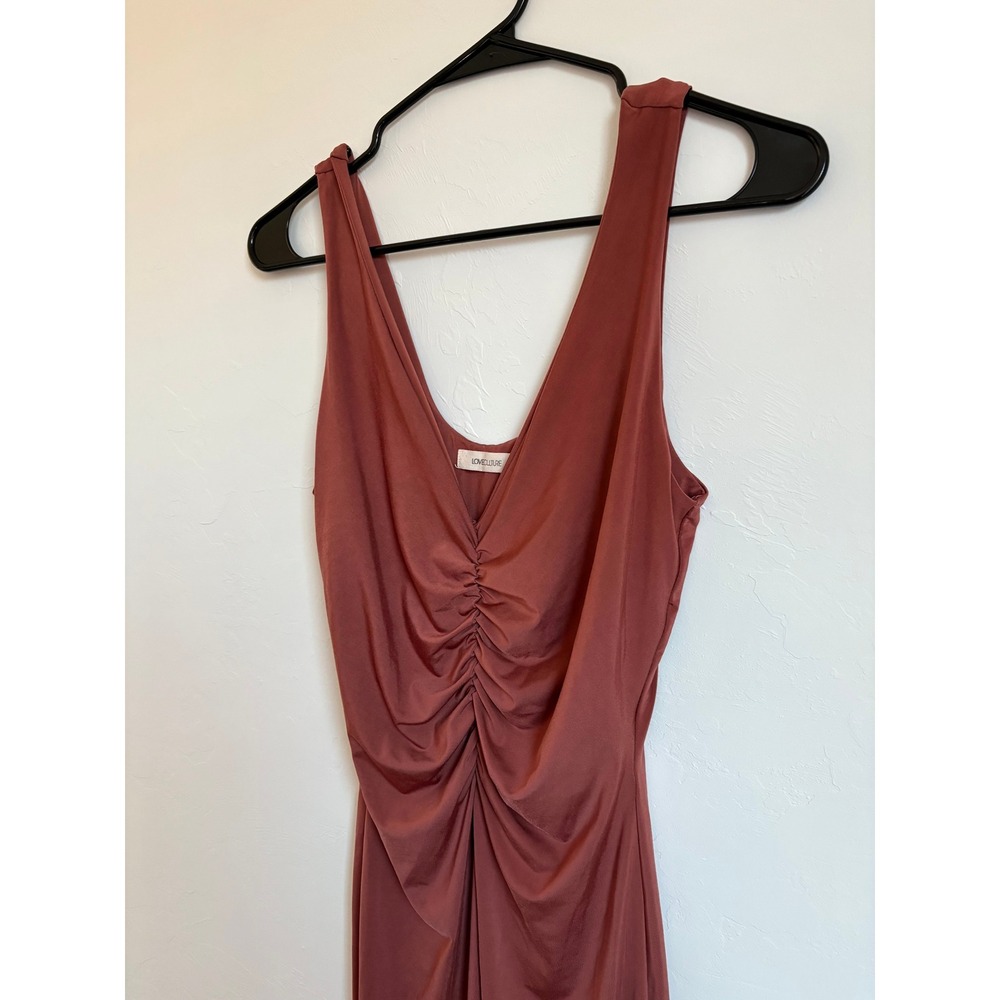 Love Culture Ruched VNeck Bodycon‎ Midi Dress Wedding Preppy Feminine Girly Chic